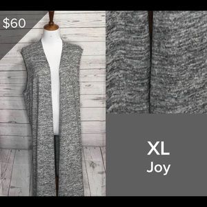 NWT Lularoe XL Gray Heathered Joy Sweater Knit